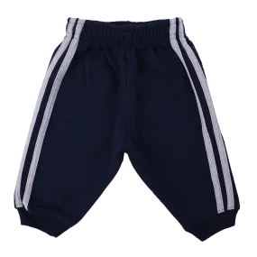 Koala Kids Navy 2 Stripes Cotton Sweat Pants