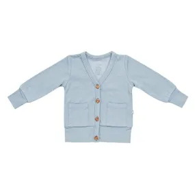 Kyte Baby Toddler Jersey Cardigan in Fog