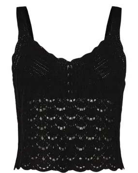 Lala Crochet Top Caviar