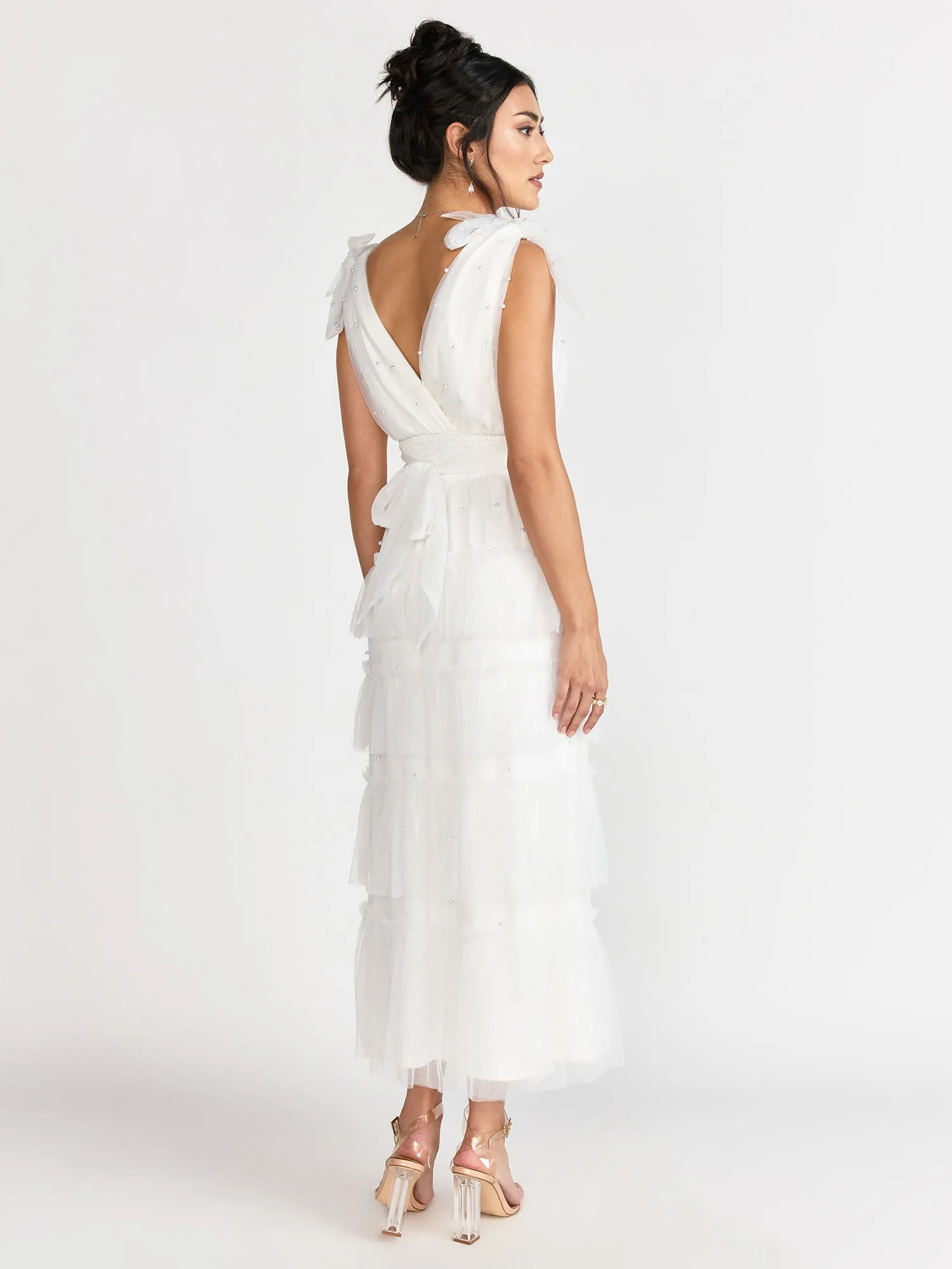 Lena Pearl Mesh Maxi Dress - Brands We Love