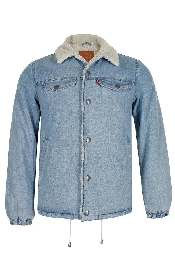 Levi's Boy's Sherpa Snap Front Trucker Jacket