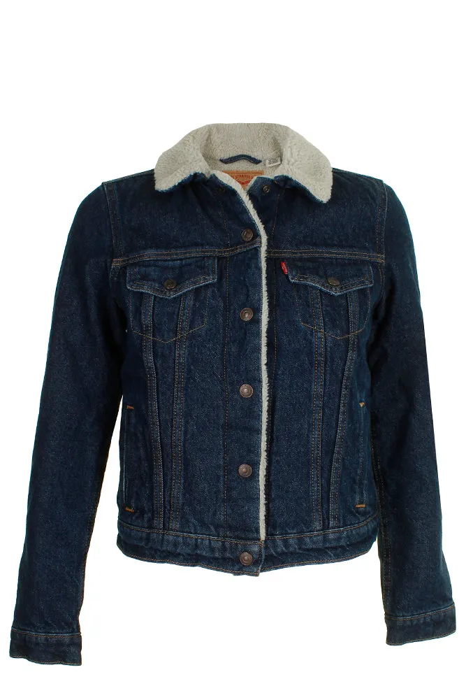 Levi's Boy's Sherpa Snap Front Trucker Jacket