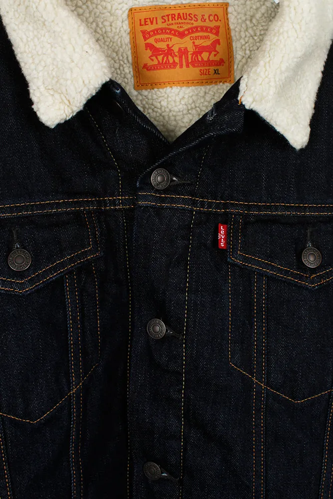 Levi's Boy's Sherpa Snap Front Trucker Jacket