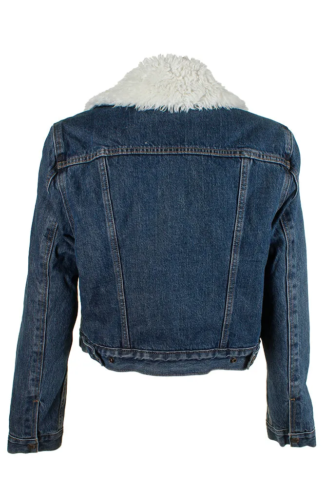 Levi's Boy's Sherpa Snap Front Trucker Jacket