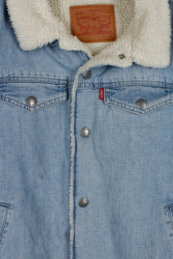 Levi's Boy's Sherpa Snap Front Trucker Jacket