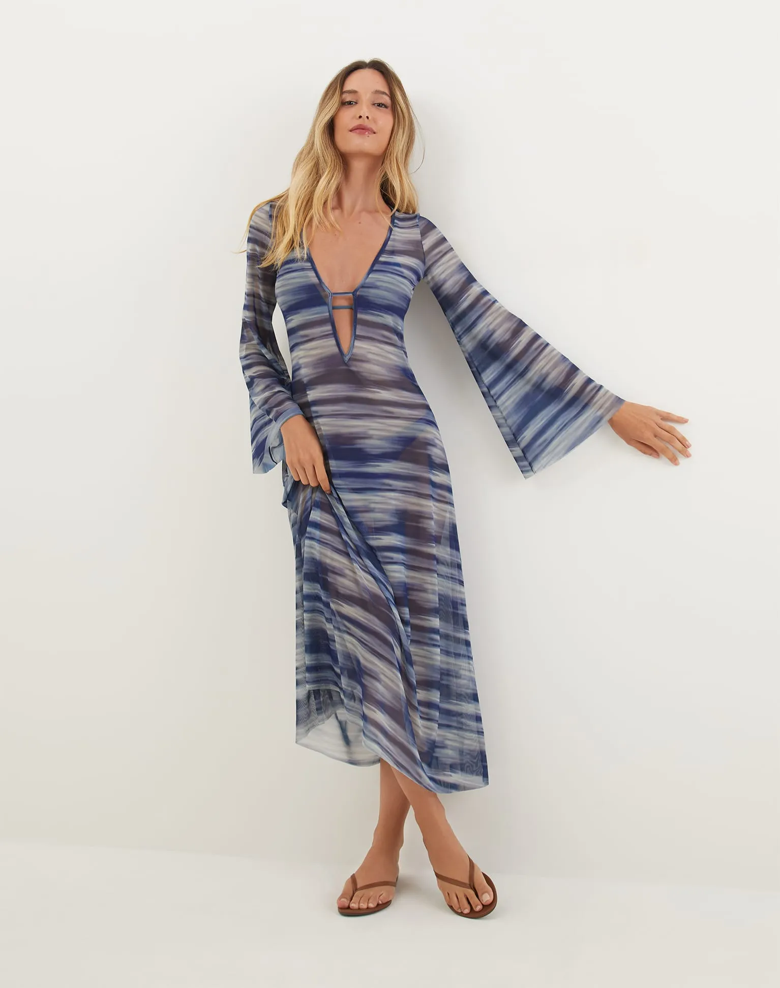 Lidi Long Cover Up Tunic - Moonlight