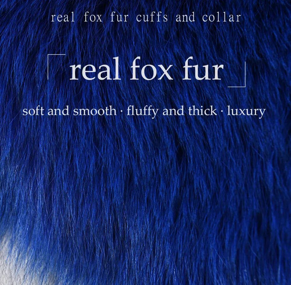 Luxury Cashmere Wool Coat with Genuine Fox Fur Trim