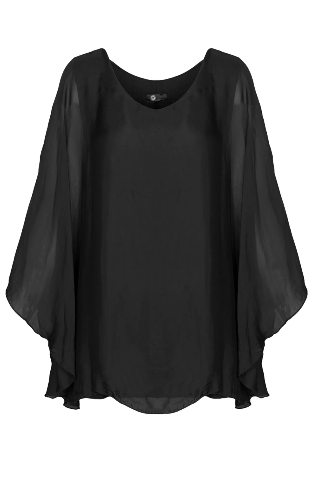 M Made in Italy - Cape-Sleeve Tunic Plus Size