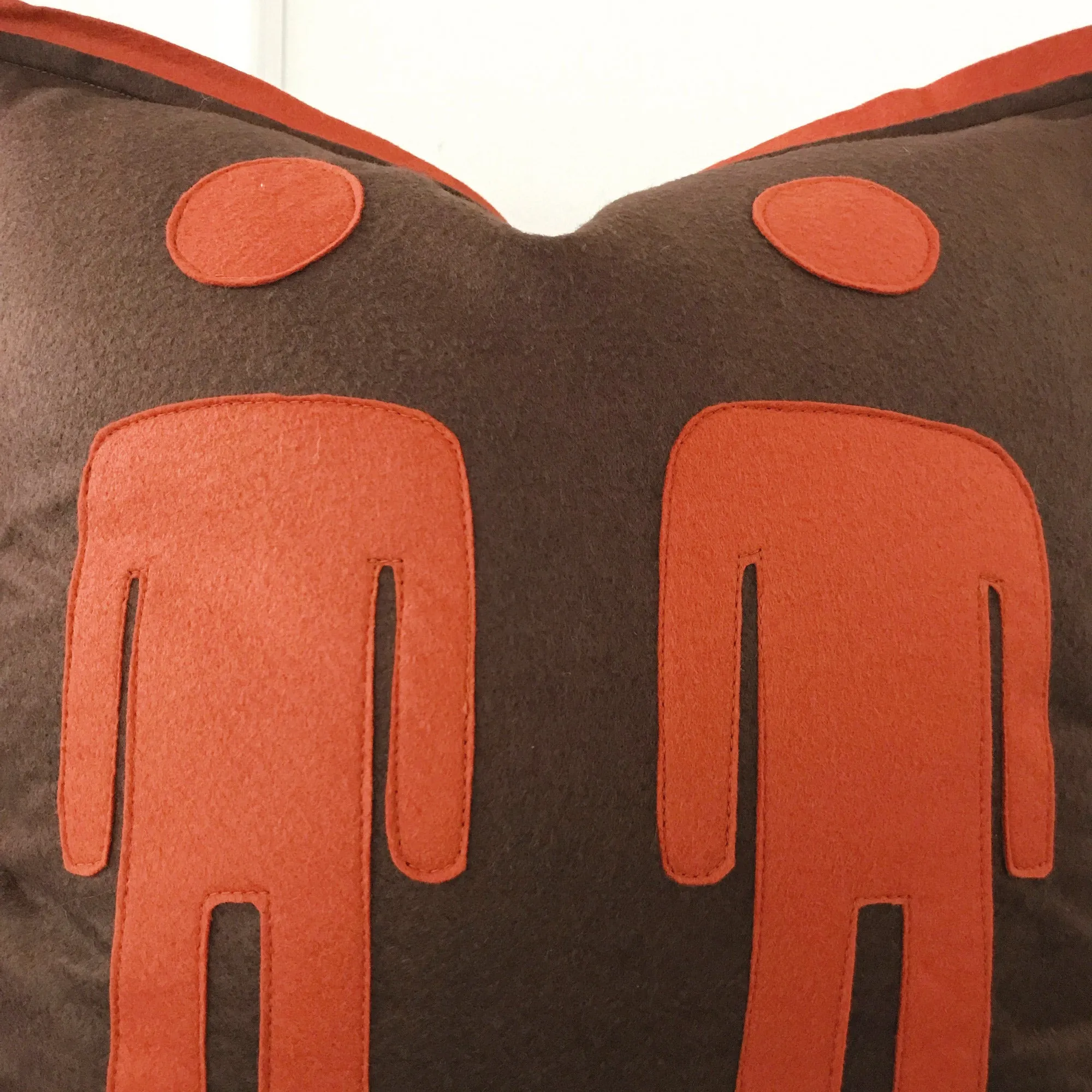 Male Male Couple Felt Decorative Pillow Cover 18x18