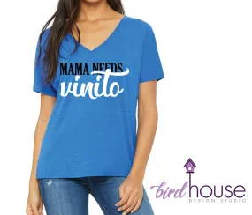 Mama Needs Vinito, Cute Shirt for Wine Lovers, Funny Spanish Shirt, Custom Any Color