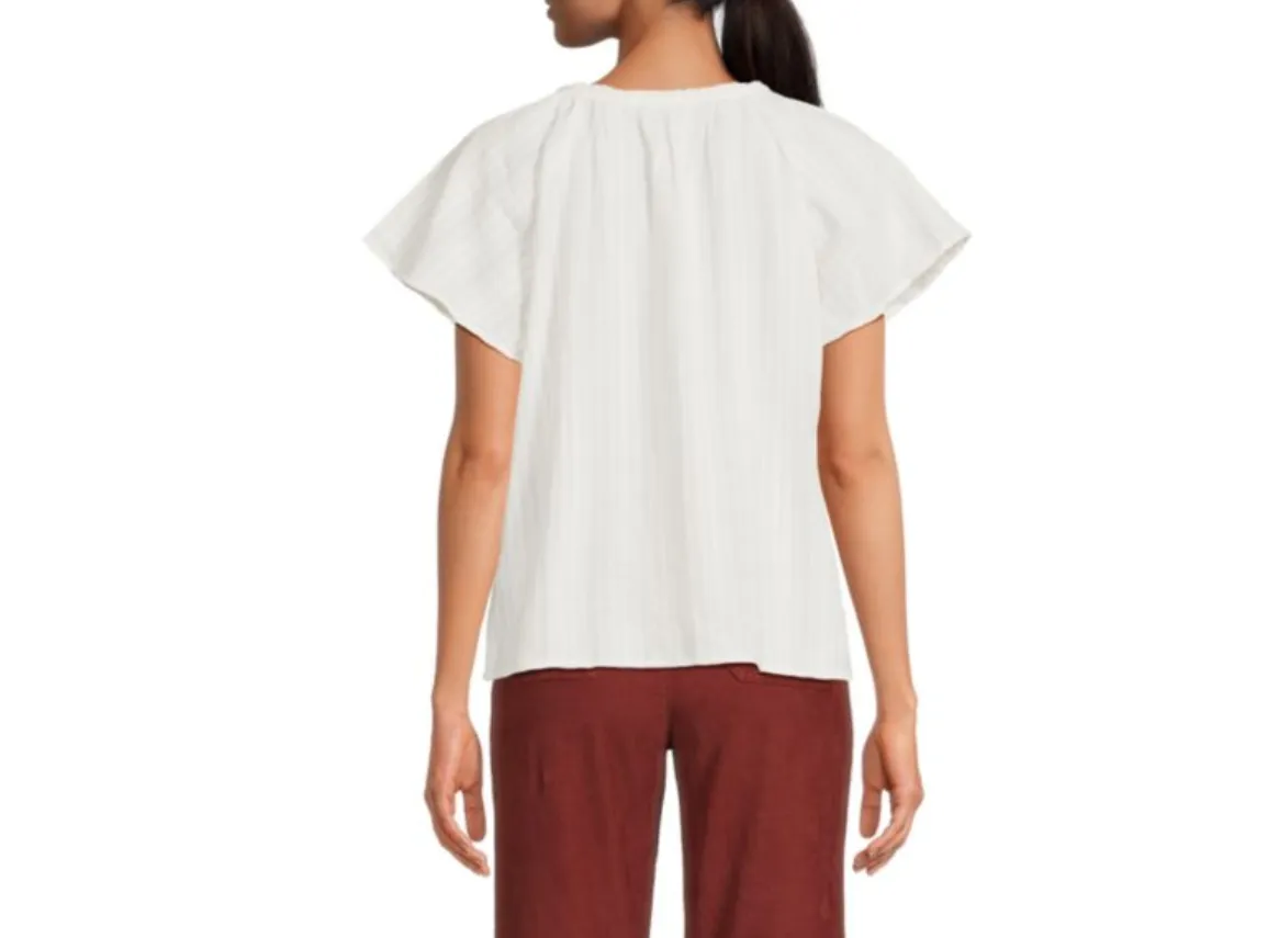 Marine Layer Lana Textured Raglan Sleeve Top