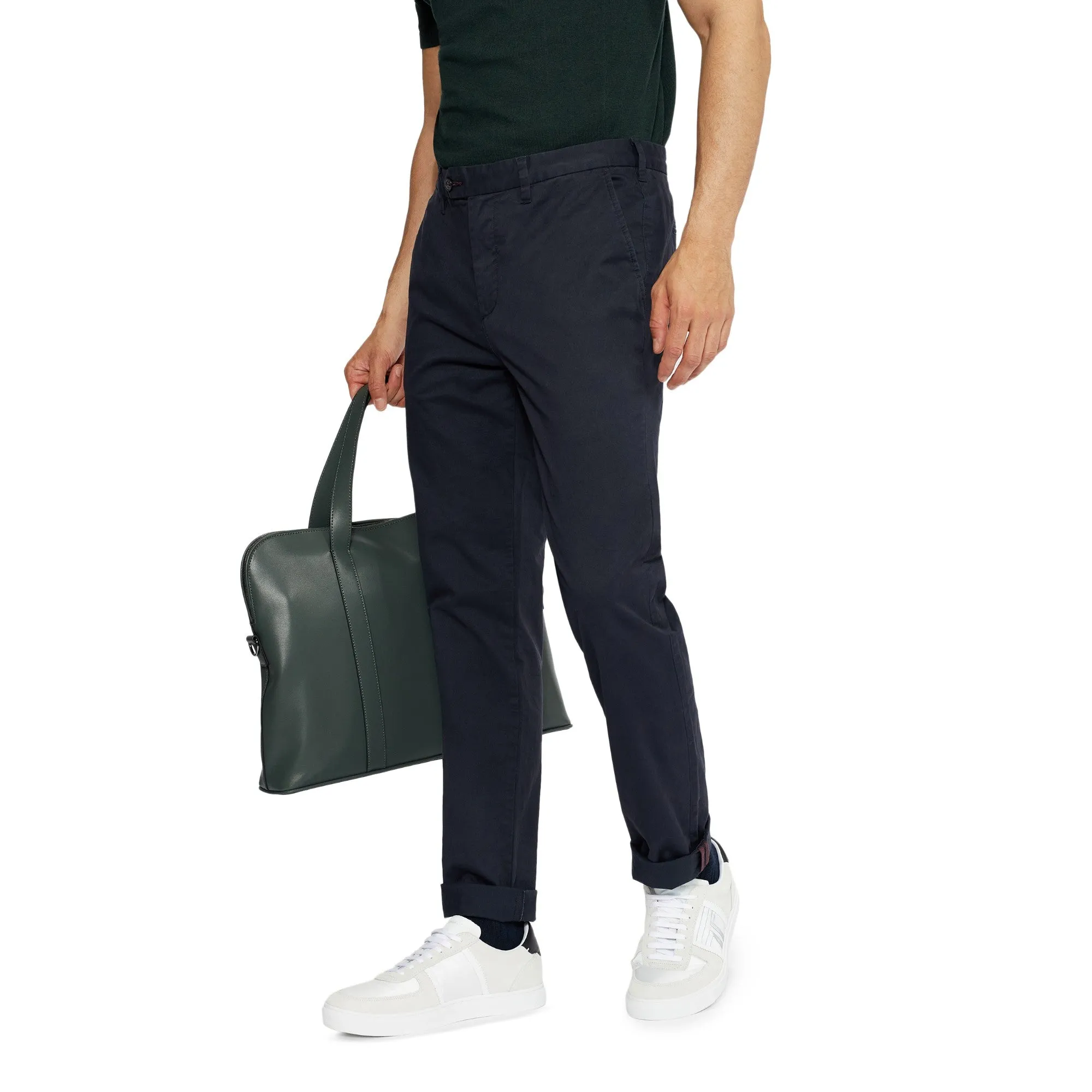 Men Mmt-Sincere-Slim Fit Plain Chino - Navy