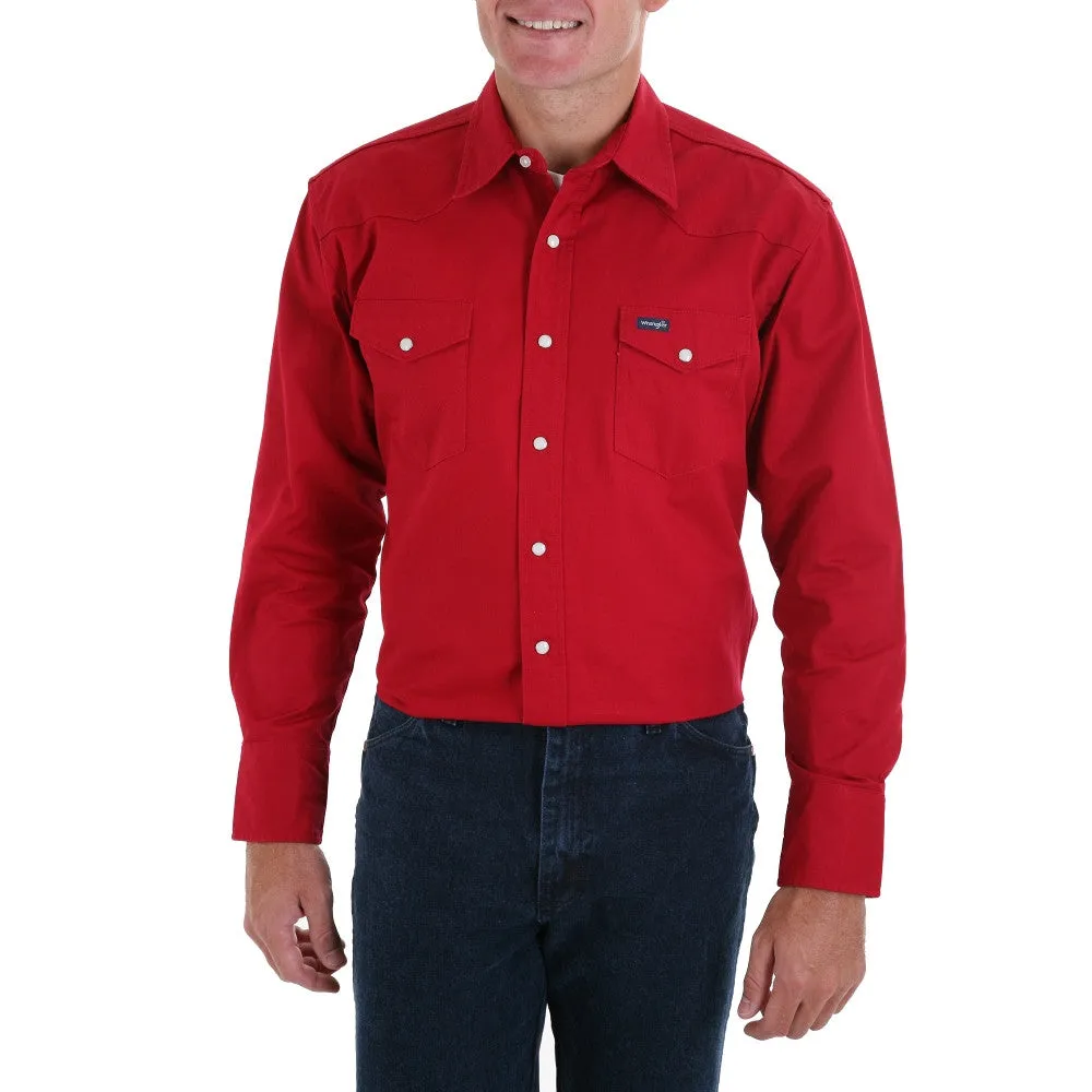 Men’s Authentic Cowboy Cut Work Western Shirt (MACW06R)- Red