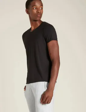 Men's Black V-Neck T-Shirt