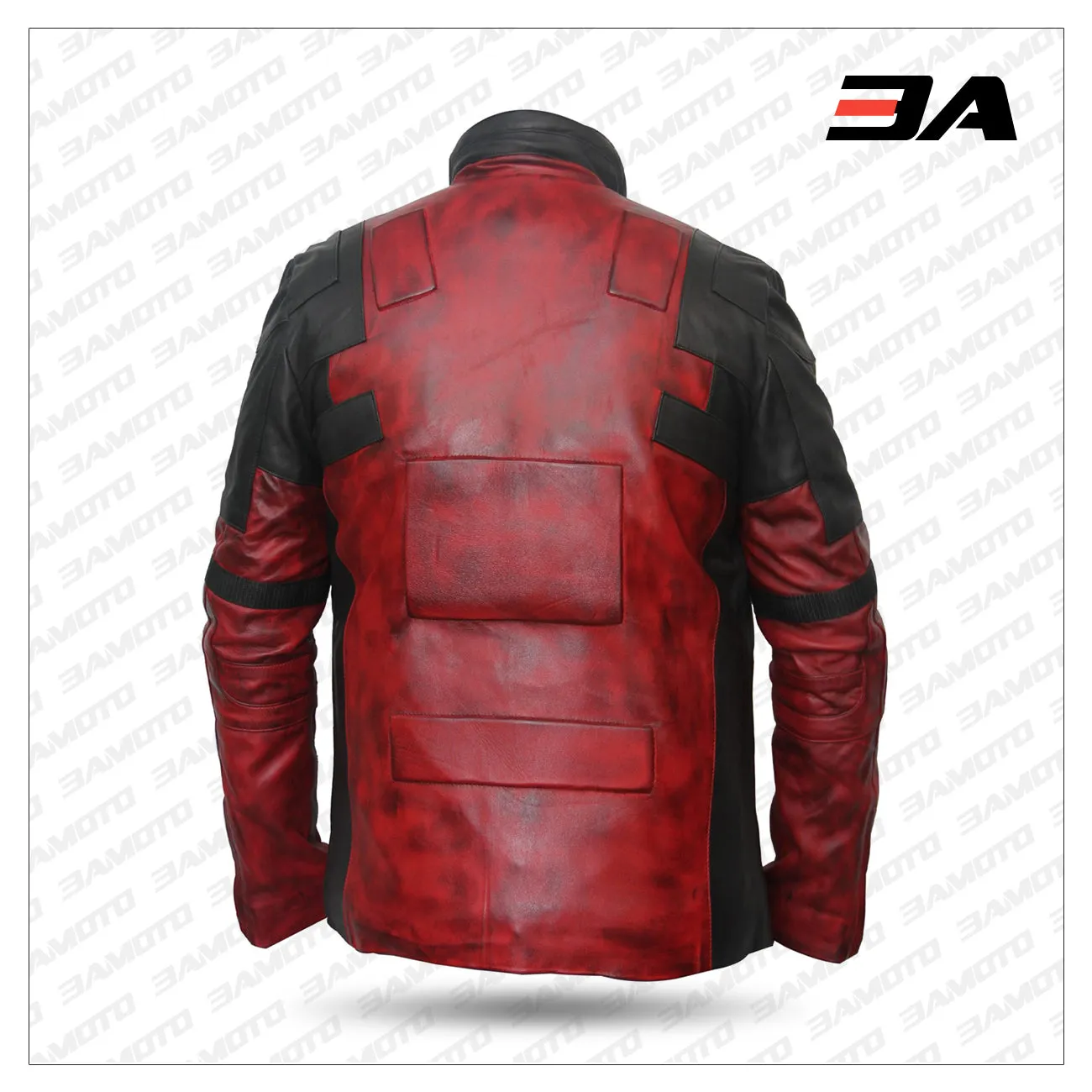 Men’s Deadpool Leather Motorcycle Jacket For Bikers