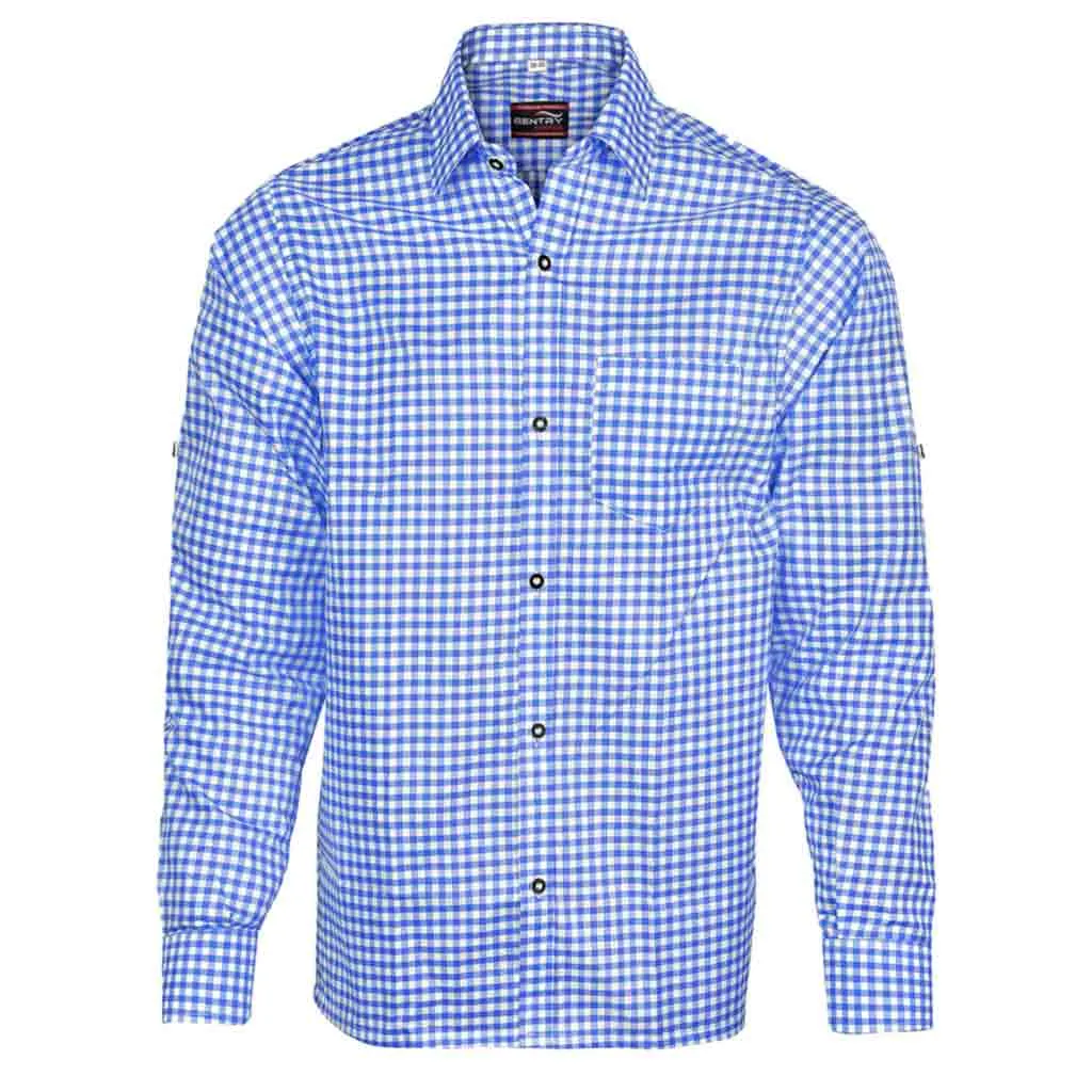 Men's Formal Dress Shirt in Blue Casual Dress Shirt