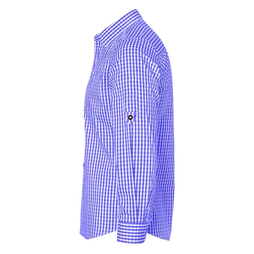 Men's Formal Dress Shirt in Blue Casual Dress Shirt