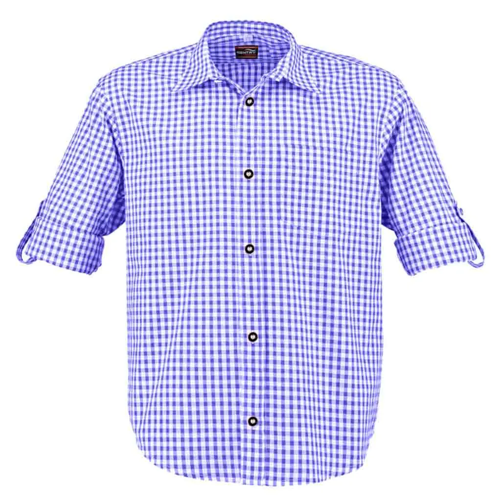 Men's Formal Dress Shirt in Blue Casual Dress Shirt