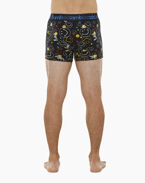 Mens Smiley Take the Time to Smile Bamboo Trunk