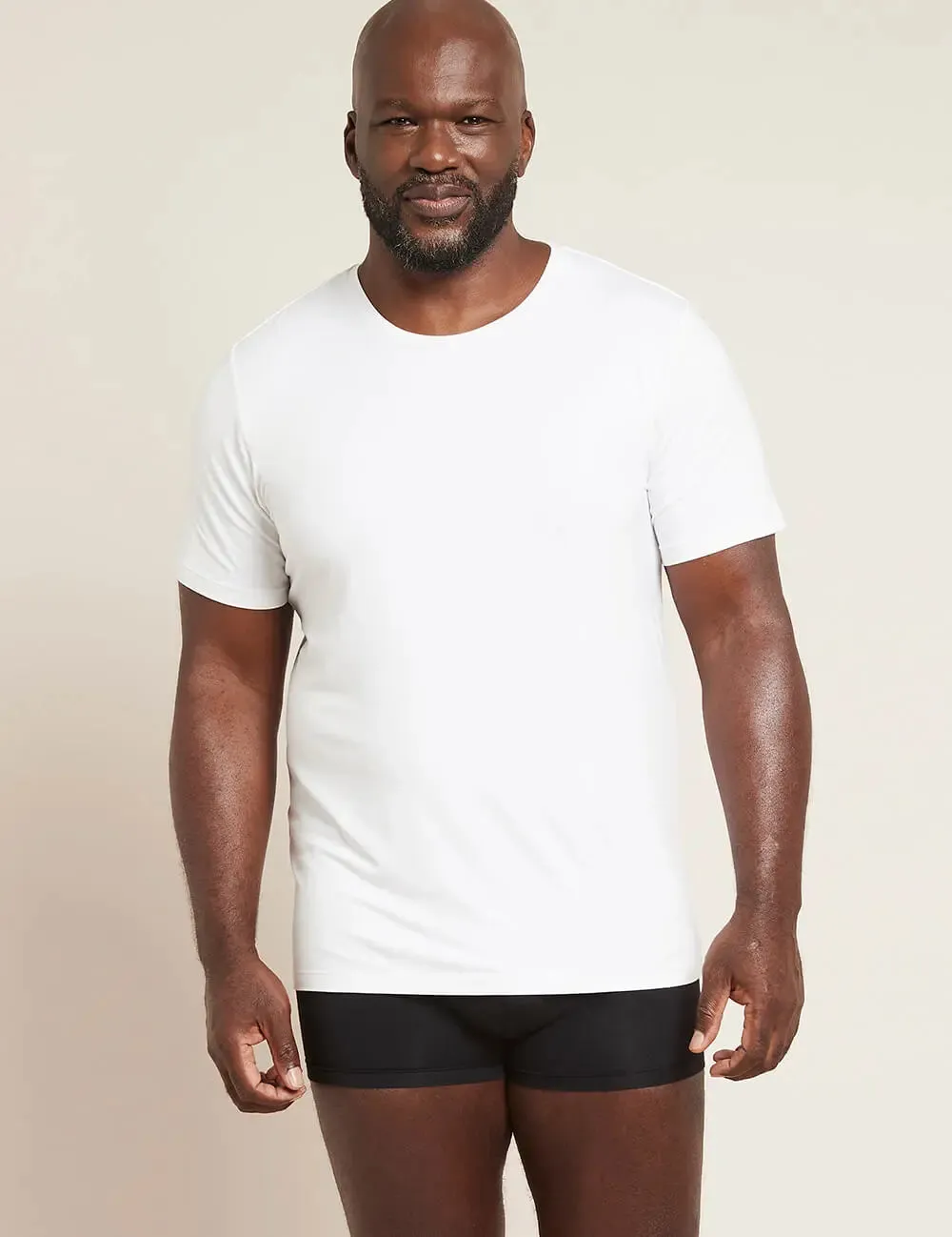 Men's White Crew Neck Bamboo T-Shirt