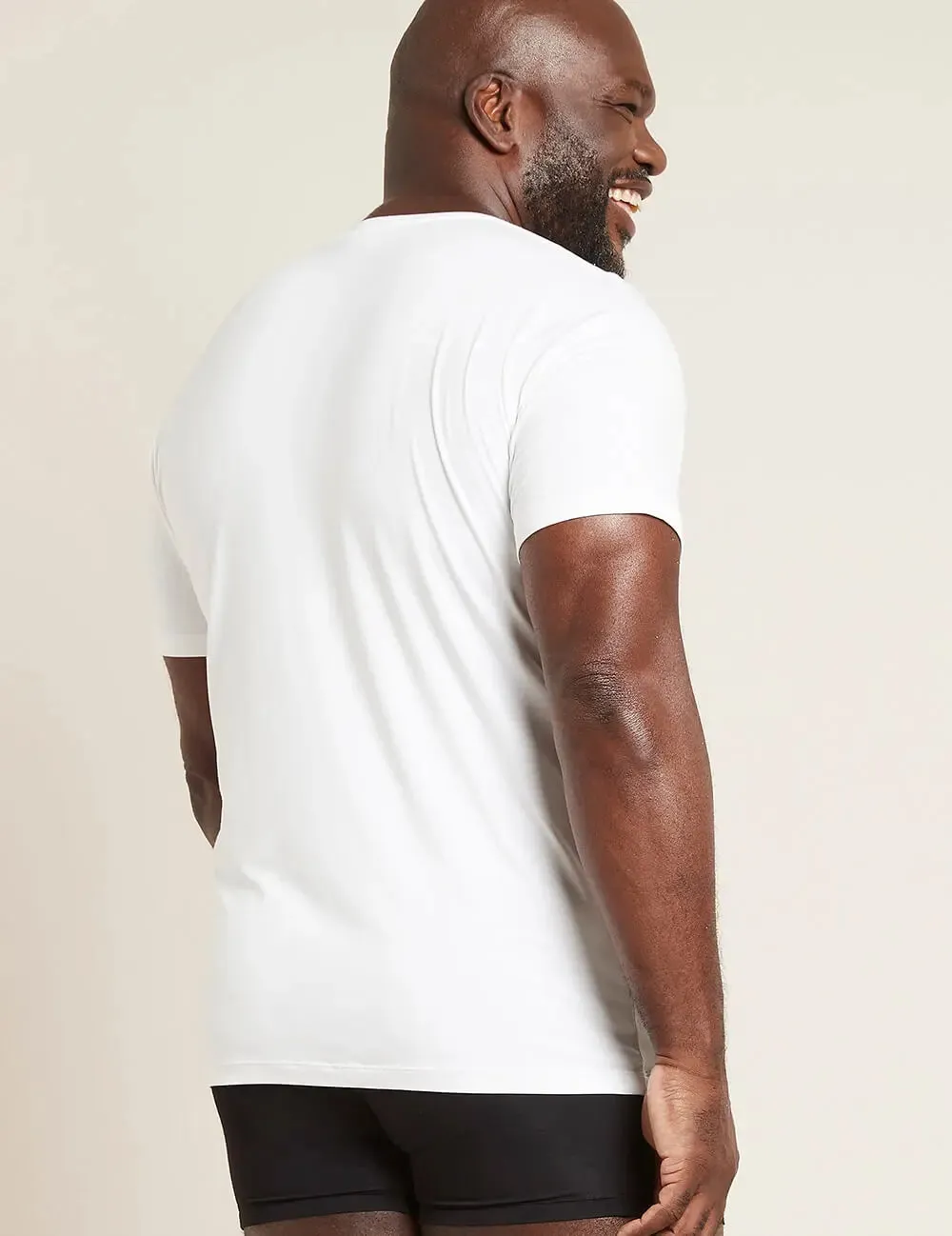 Men's White Crew Neck Bamboo T-Shirt