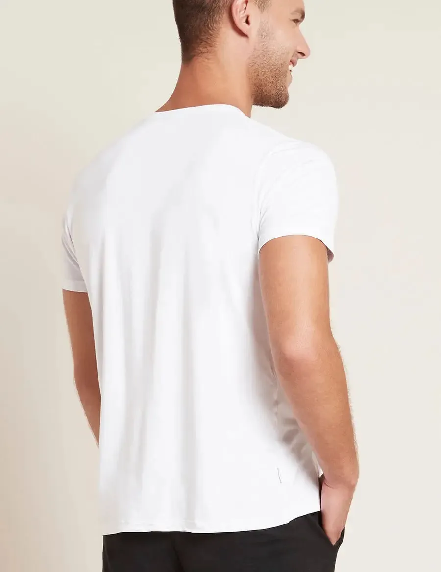 Men's White Crew Neck Bamboo T-Shirt