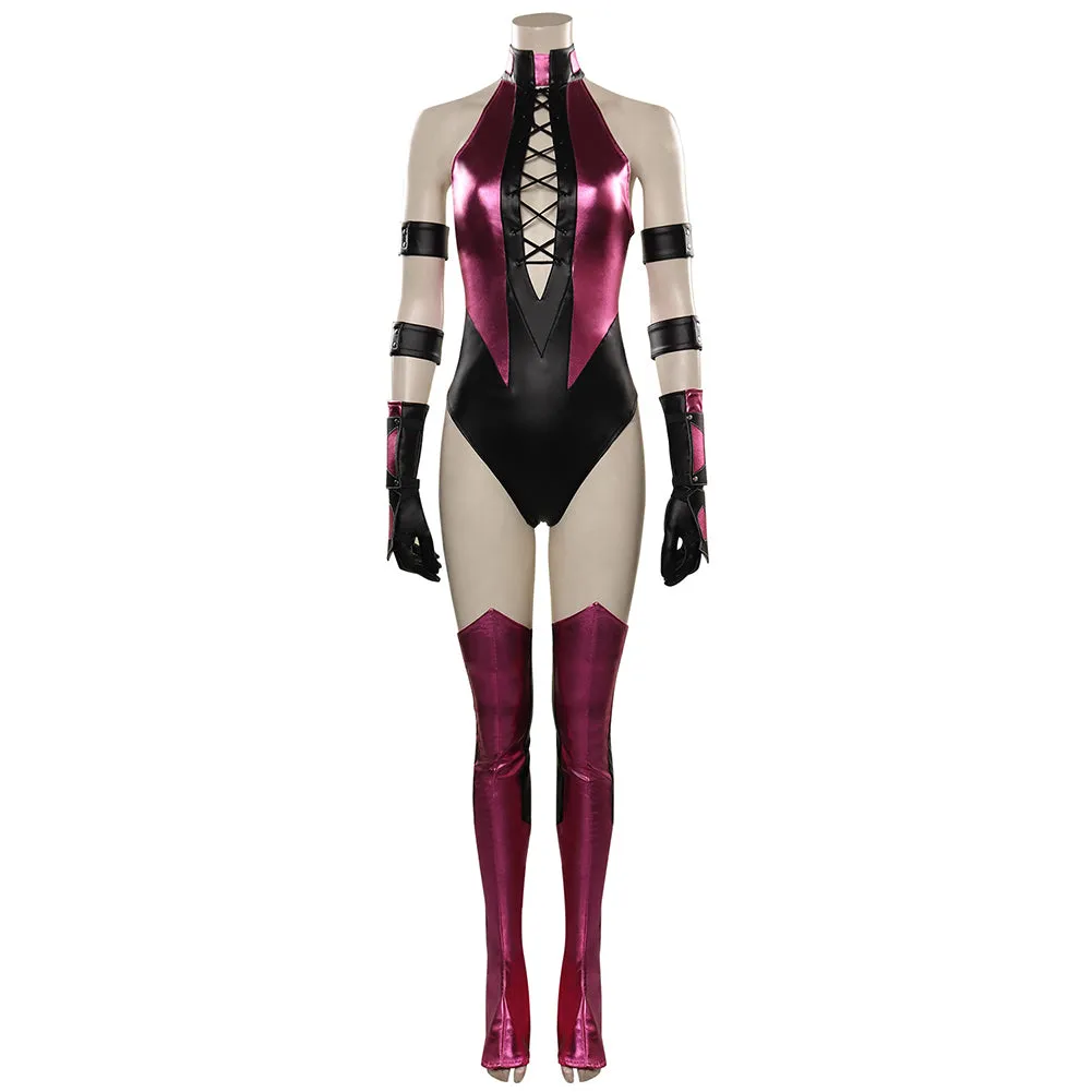 Mortal Kombat Mileena Cosplay Costume Jumpsuit Outfits Halloween Carnival Suit