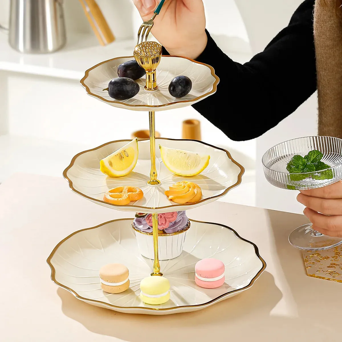 Multi-Layer Fruit Plate for Stylish Table Decoration