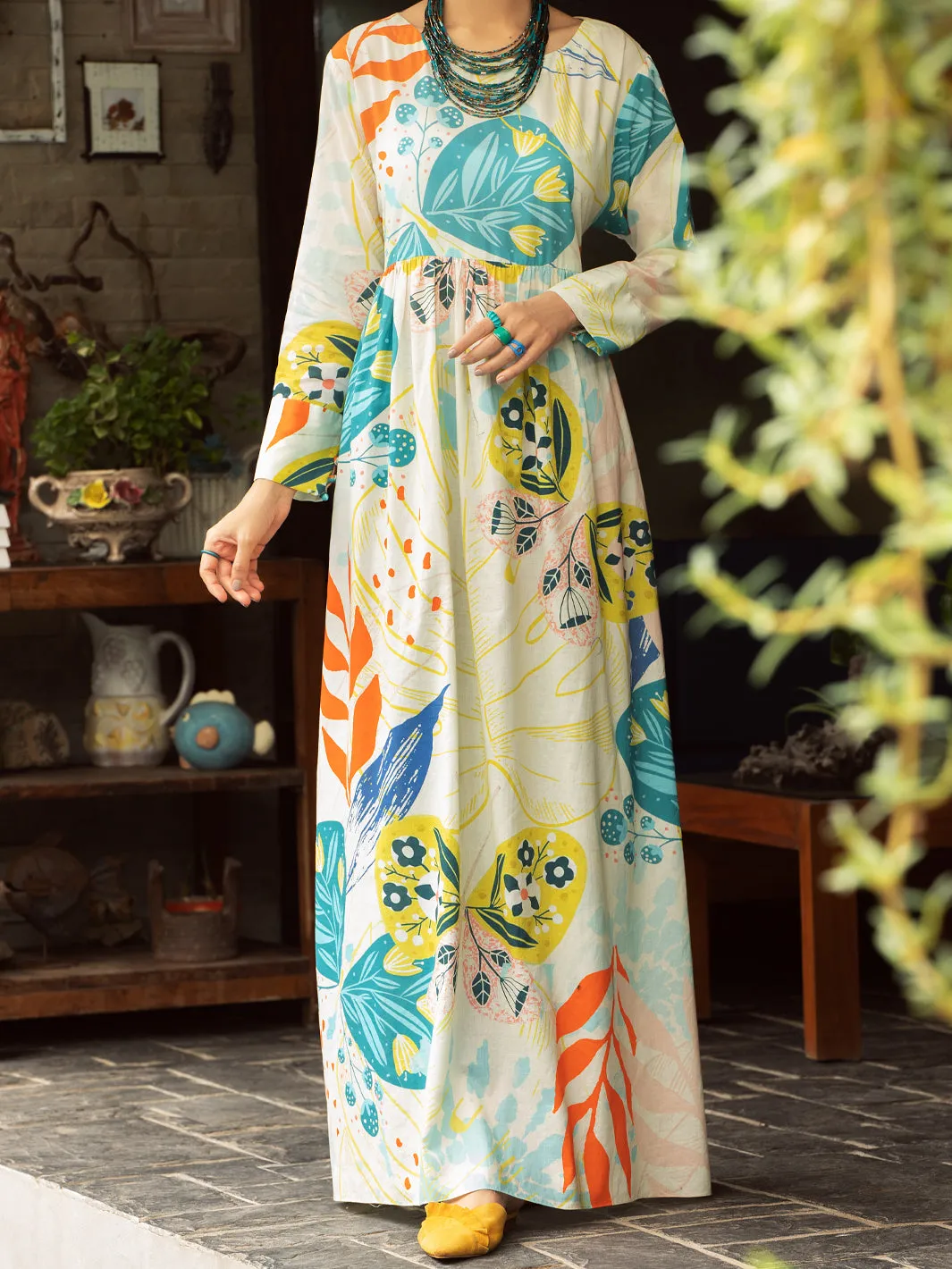 Multicolor Cambric Tunic - AL-LK-841