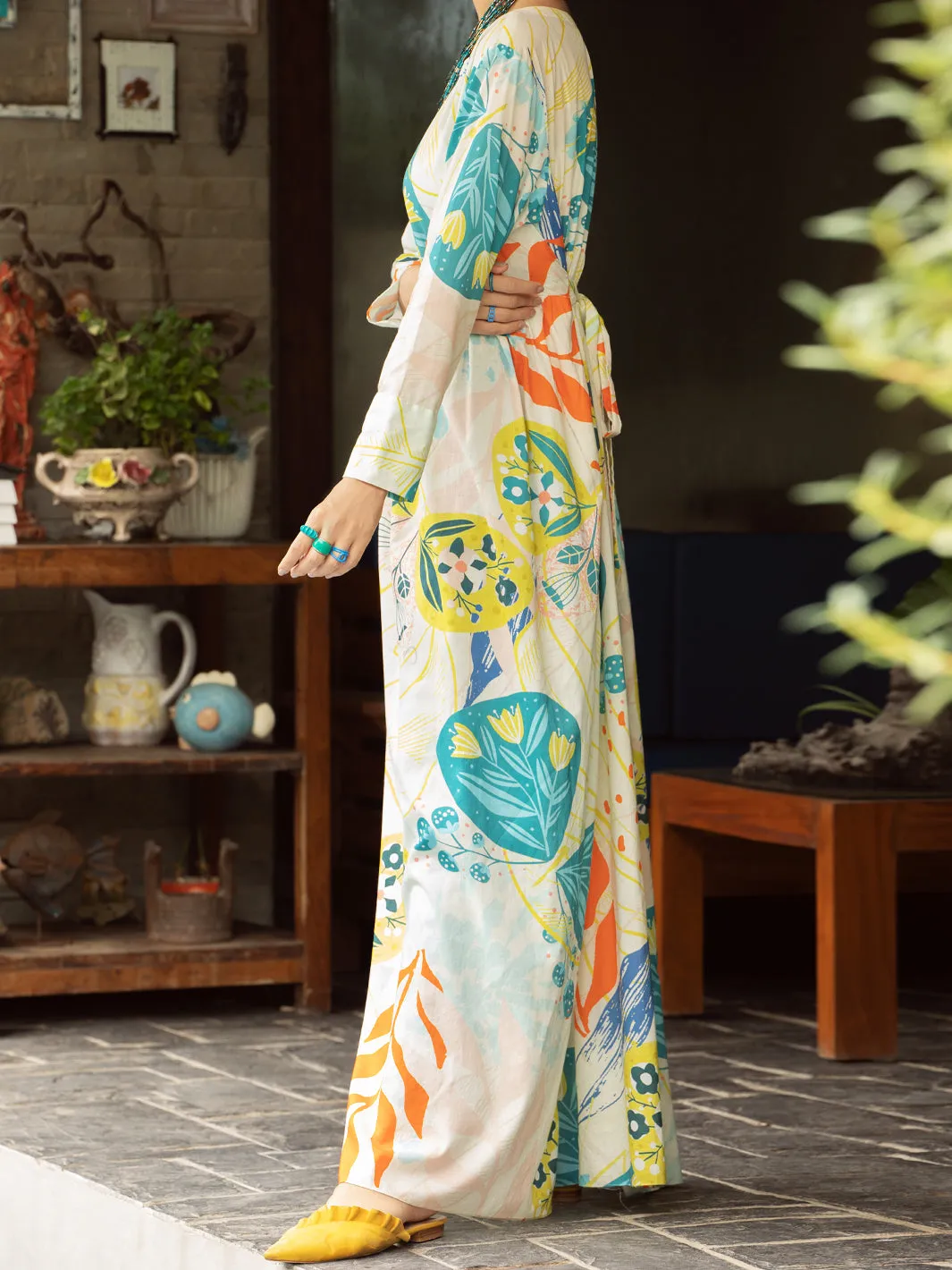 Multicolor Cambric Tunic - AL-LK-841