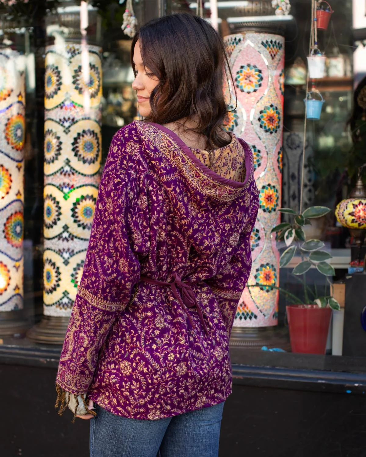 Mystical Gaia Wrap Jacket Purple