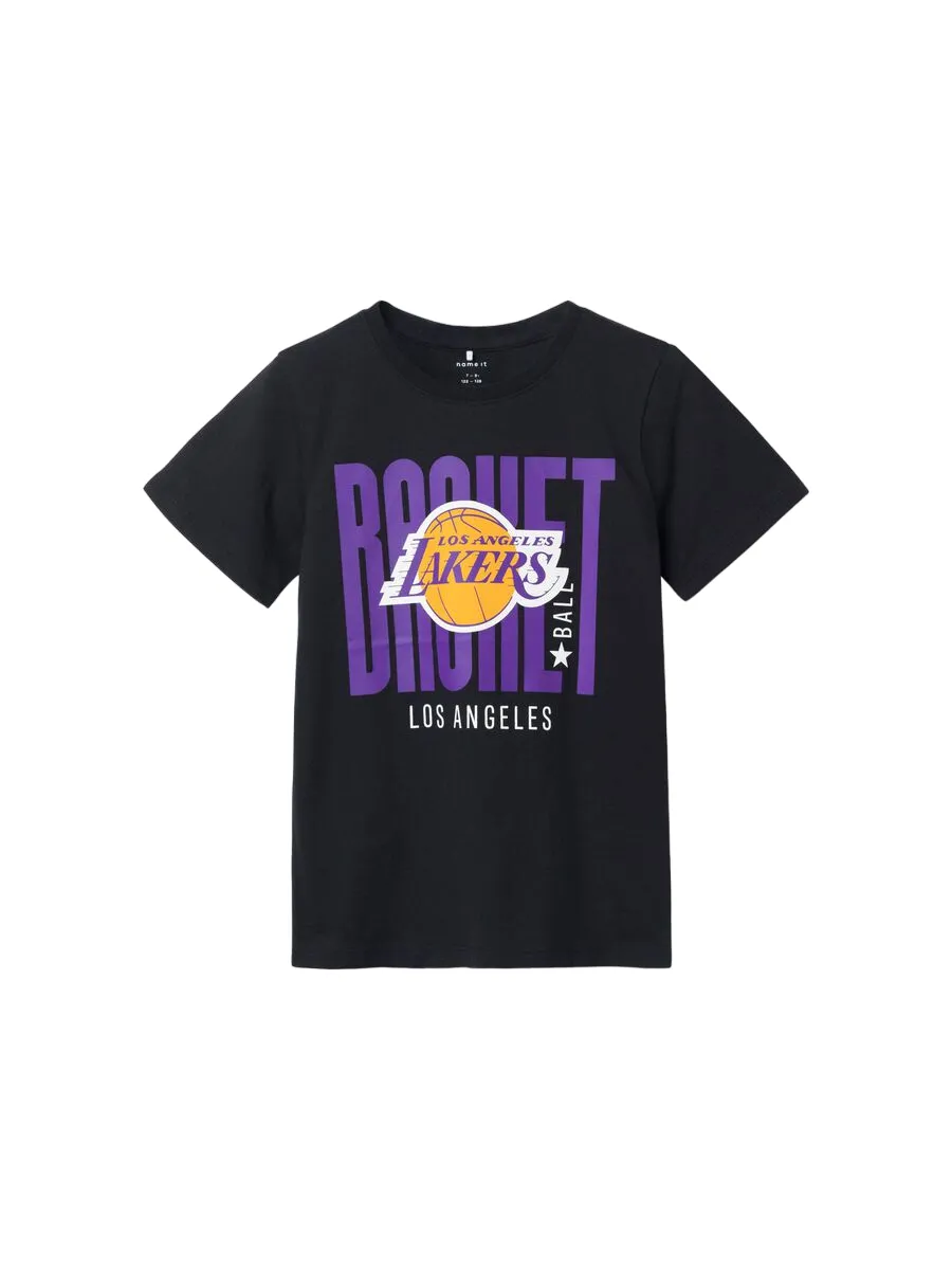 name it maglietta manica corta da ragazzo Los Angeles Lakers 13225950 nero