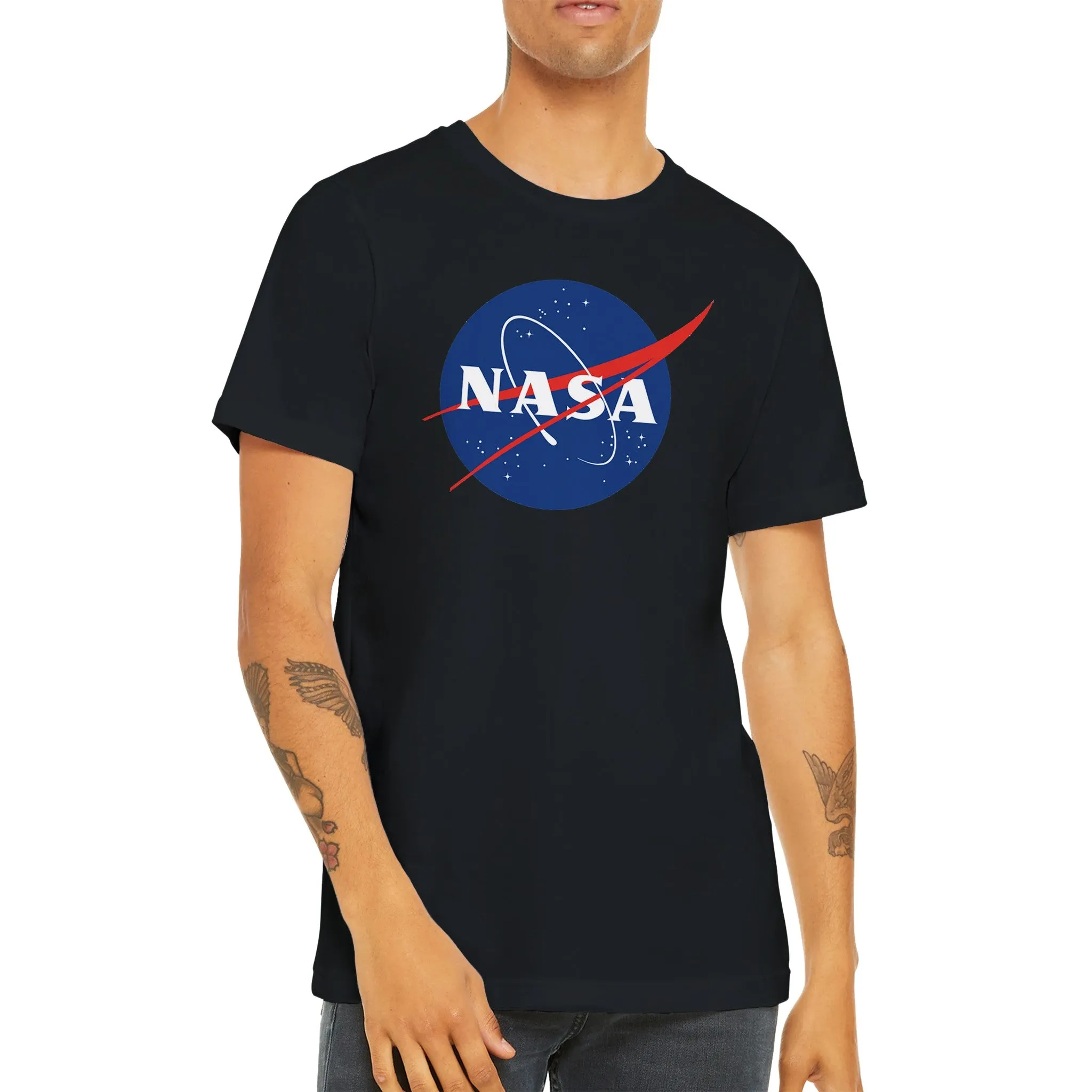 NASA T-shirt - NASA logo Bryst - Premium Unisex Crewneck T-shirt