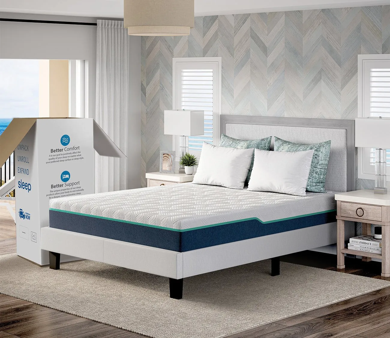 Nautica Soothe 10'' Firm Memory Foam Mattress