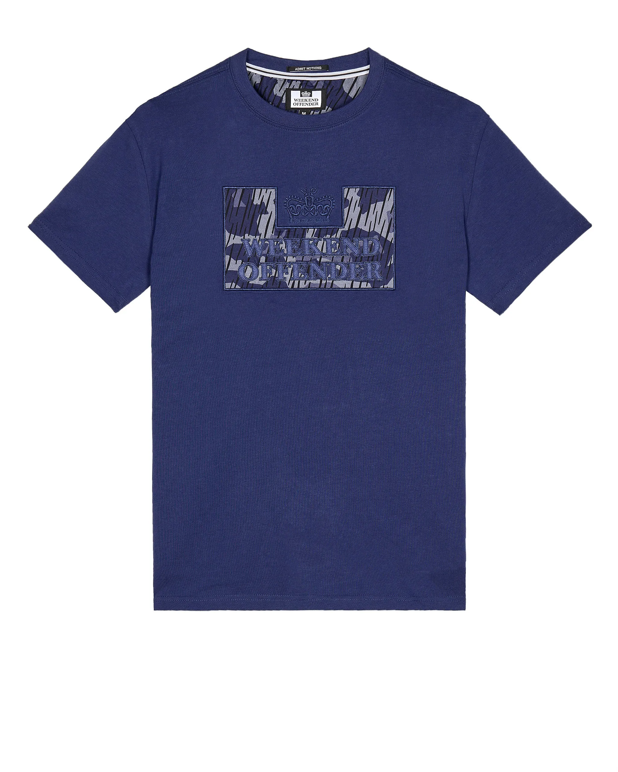 Noda Camo T-Shirt Bright Navy Rain Camo