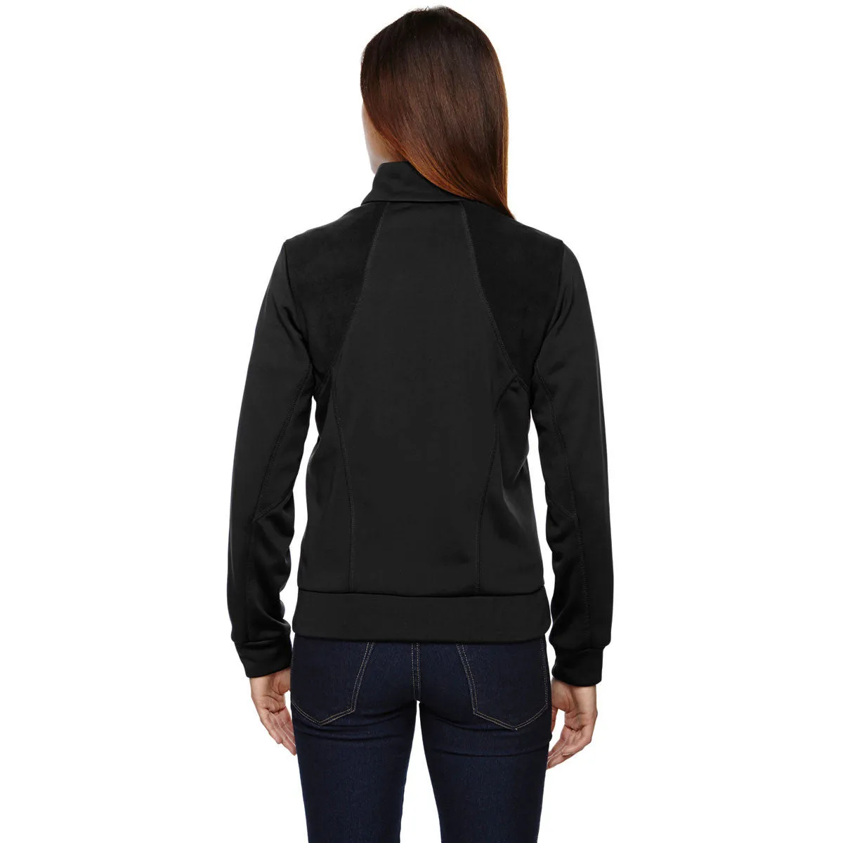 North End Women's Black Evoke Bonded Fleece Jacket