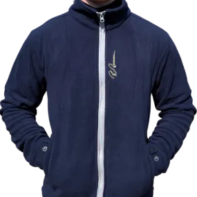 Paddock Fleece Jacket - Navy / Grey Trim