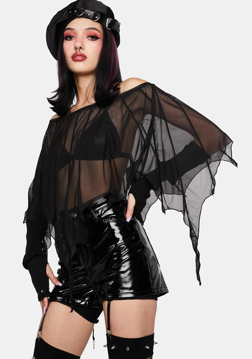 Persephone Bat Wings Layered Top