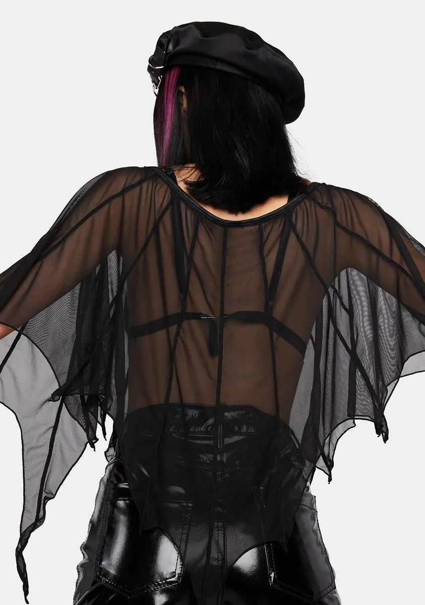 Persephone Bat Wings Layered Top