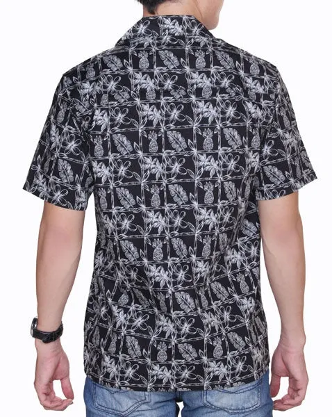 Pineapple Block Men's Aloha Shirt