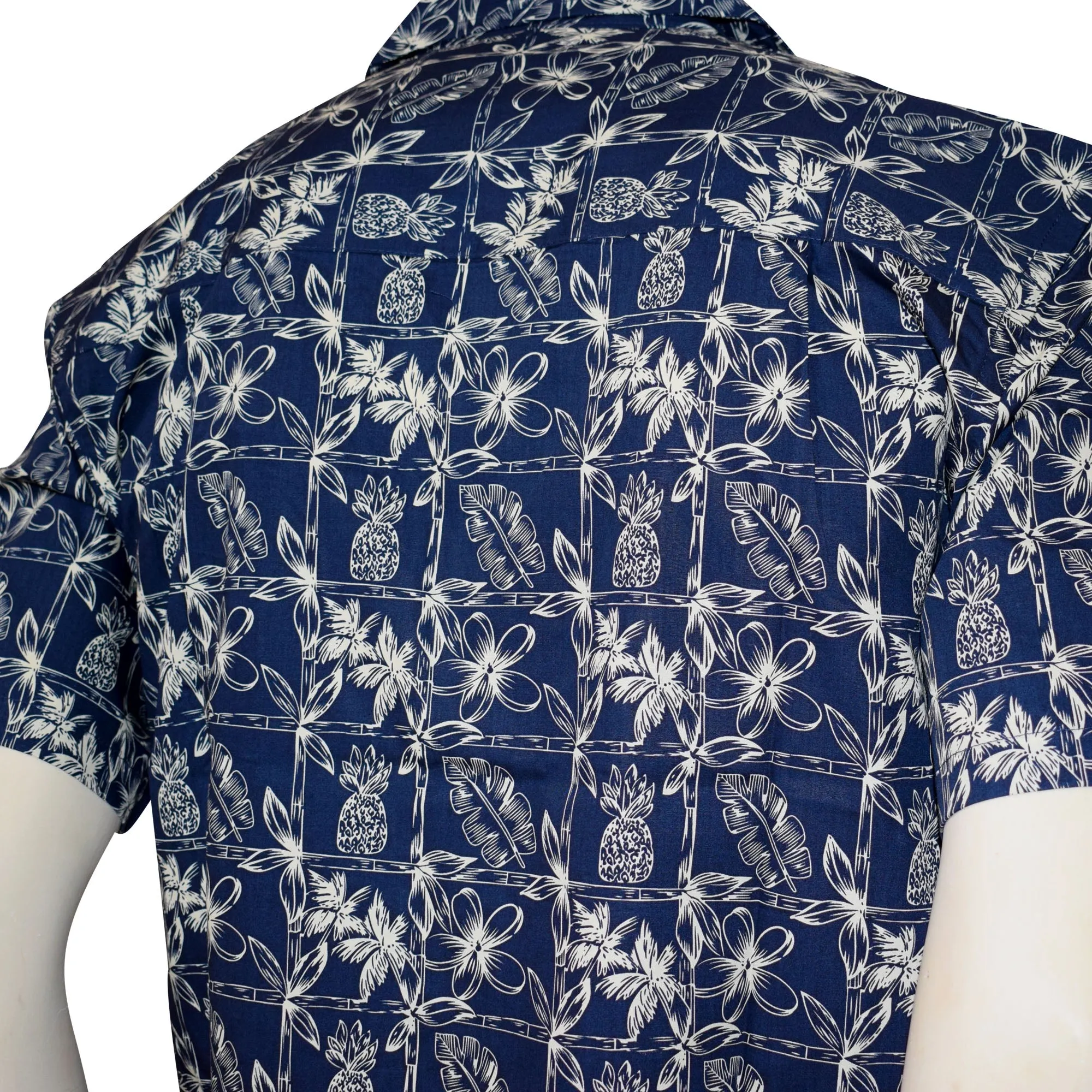 Pineapple Block Men's Aloha Shirt