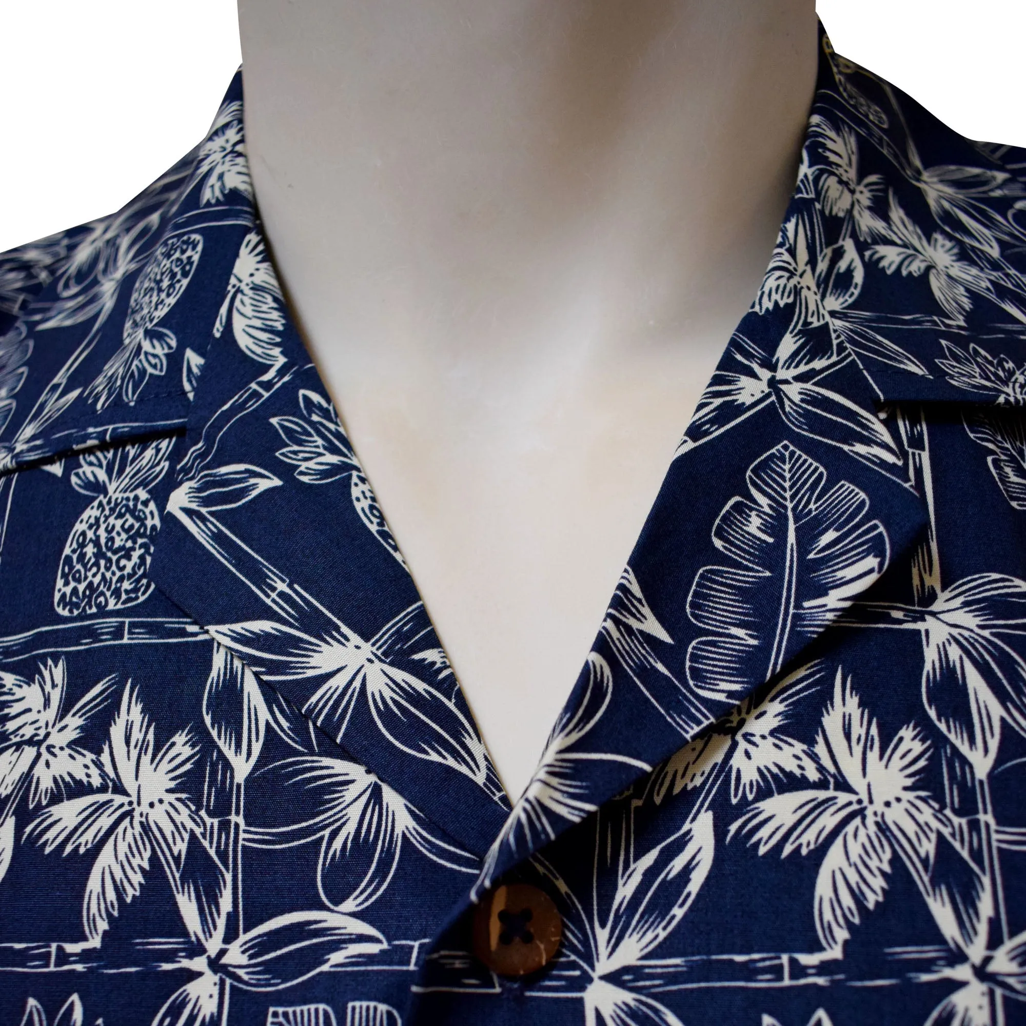 Pineapple Block Men's Aloha Shirt