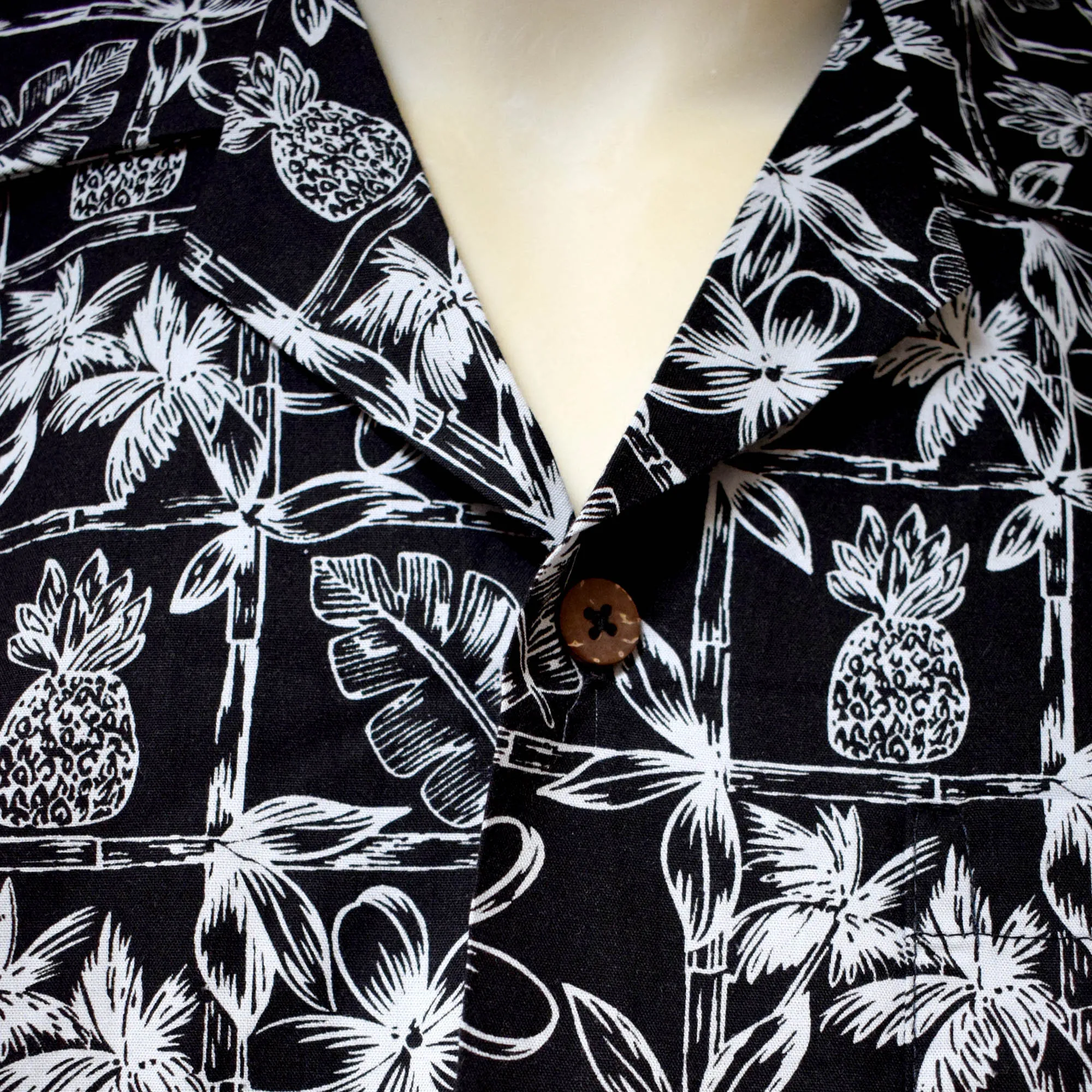 Pineapple Block Men's Aloha Shirt