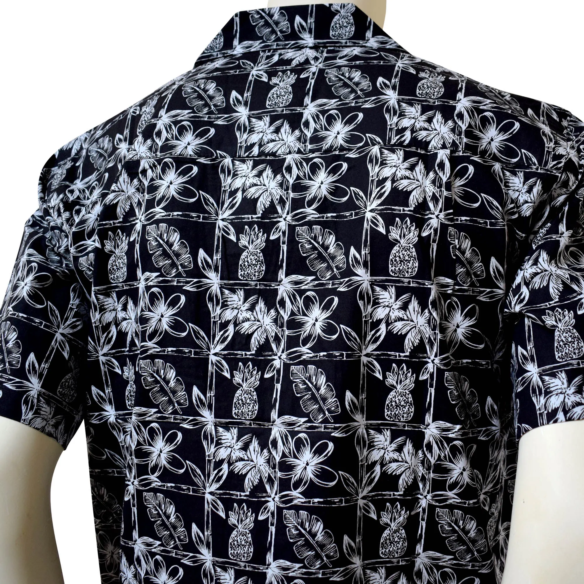 Pineapple Block Men's Aloha Shirt