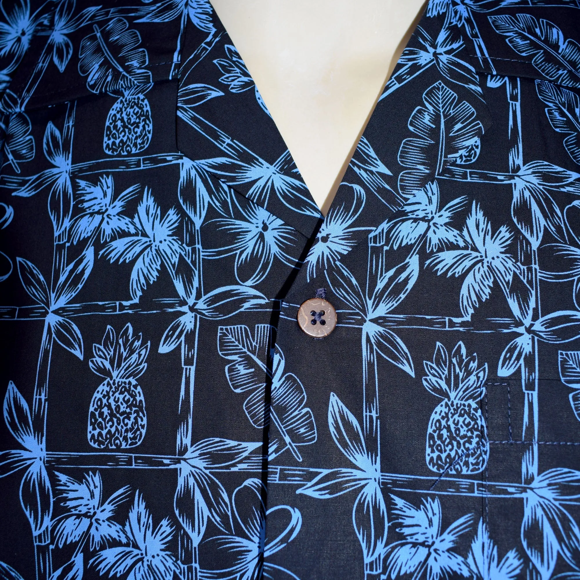 Pineapple Block Men's Aloha Shirt