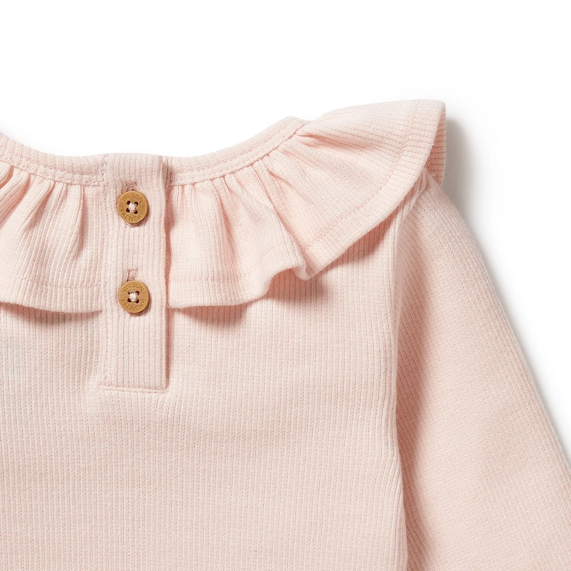 Pink Organic Ruffle Top