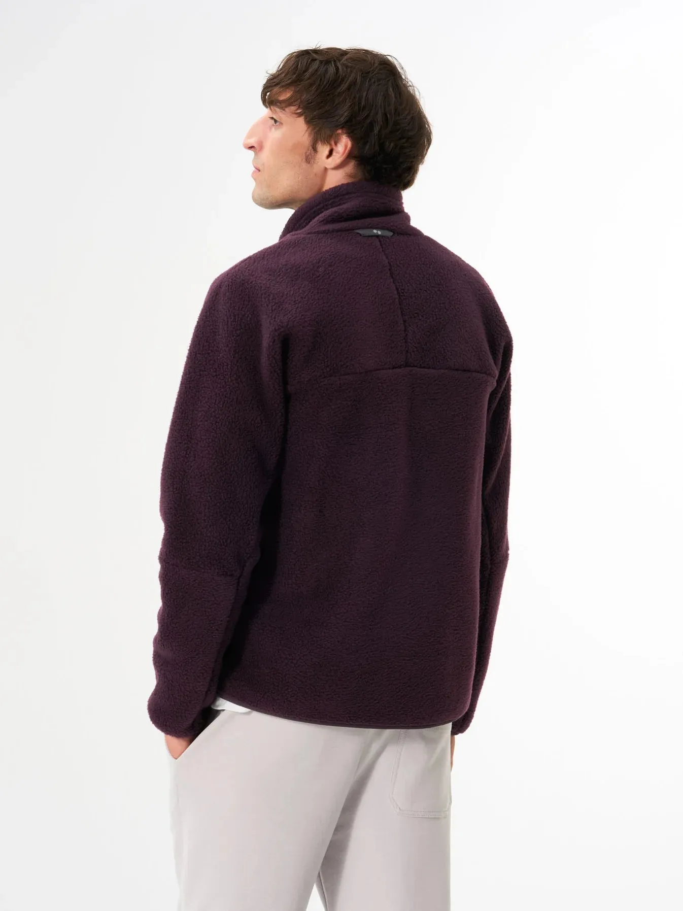 pinqponq Fleece Jacket Men Midnight Plum