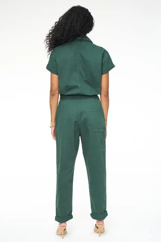 Pistola Grover Short Sleeve Field Worker Jumpsuit - Pine