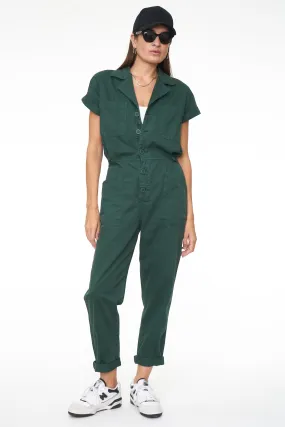 Pistola Grover Short Sleeve Field Worker Jumpsuit - Pine