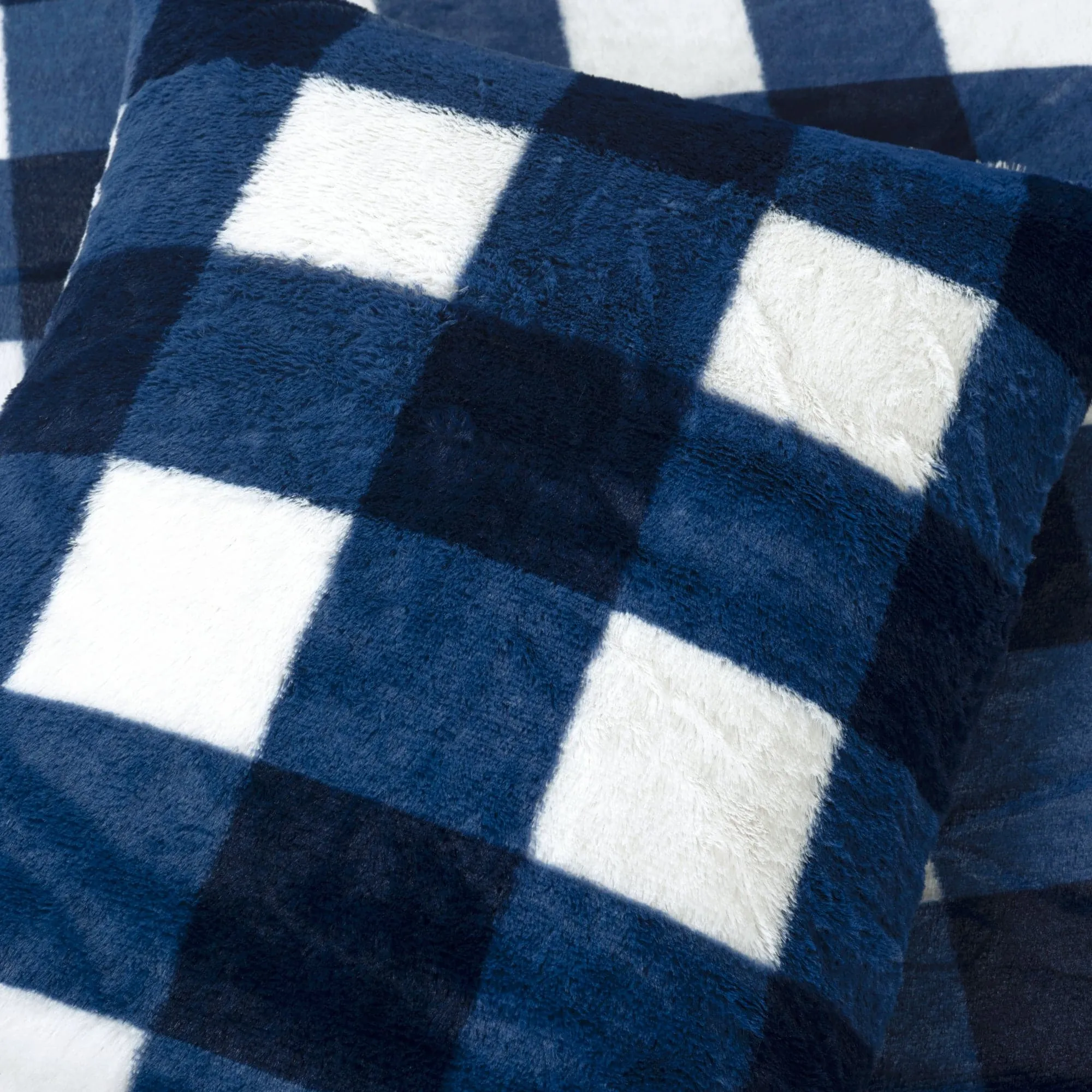 Plaid Ultra Soft Faux Fur All Season Comforter Set